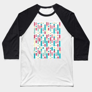 Geometric Rain Baseball T-Shirt